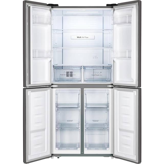 Fridgemaster MQ79394ES Total No Frost American Fridge Freezer - Silver - E Rated