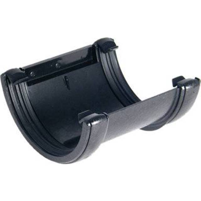 FloPlast Half Round Gutter Union Bracket - 112mm Cast Iron Effect