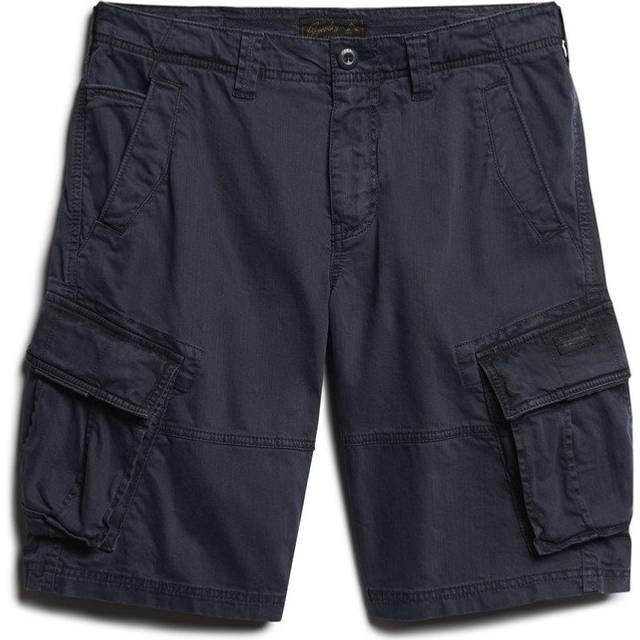 Superdry Core Cargo Shorts - Navy, Navy, Size 36, Men