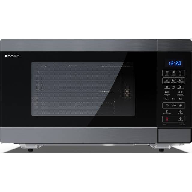 Sharp 42L Freestanding Combination Microwave Oven & Grill - Black Steel