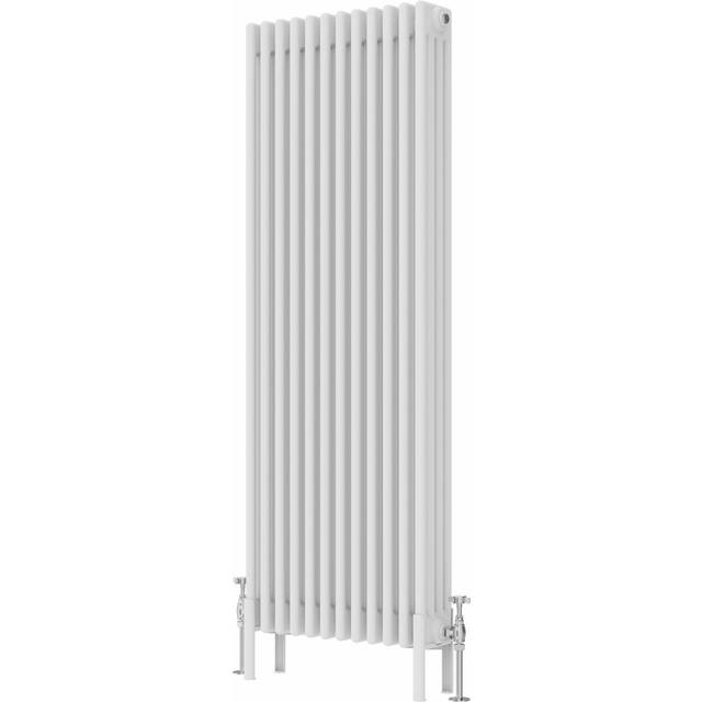 Adda Vertical Traditional 4 Column Radiator 1500x560mm - White (1,500mm H X 560mm W X 140mm D)
