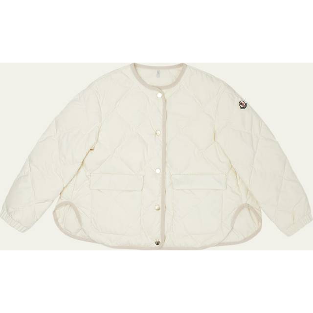 Moncler Enfant Girls Ivory Down-Quilted Ursella Jacket - 4 year