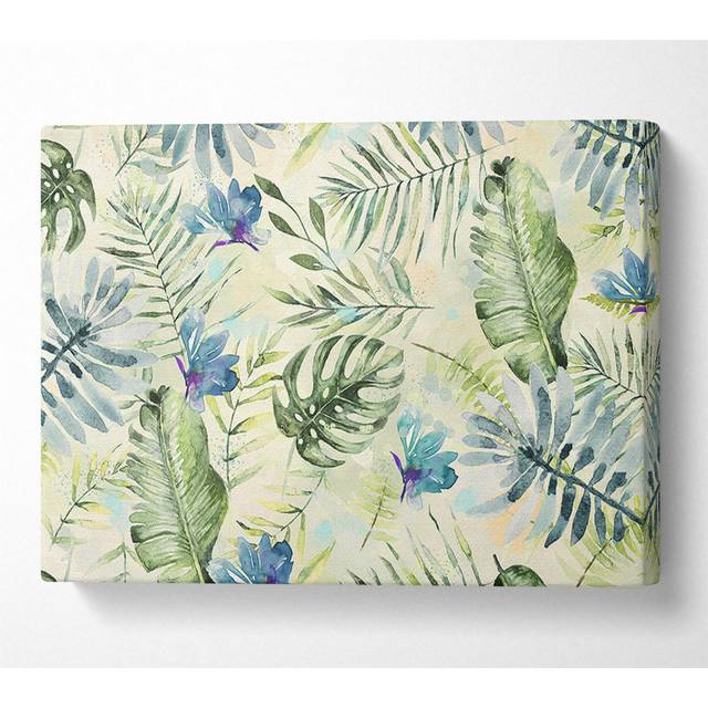 Monstera Cheese Plant Love - Wrapped Canvas Graphic Art (50.8cm H x 81.3cm W)