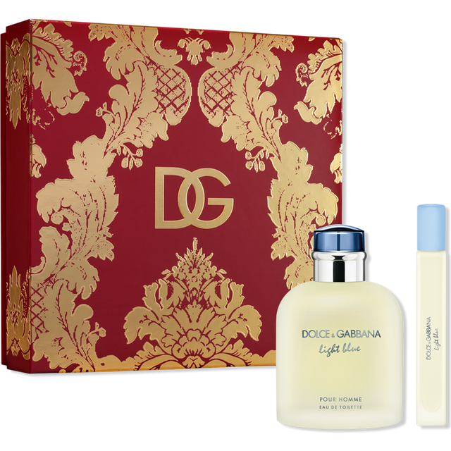 Light Blue by Dolce and Gabbana for Men - 2 Pc Gift Set 4.2oz EDT Spray, 0.3oz EDT Spray