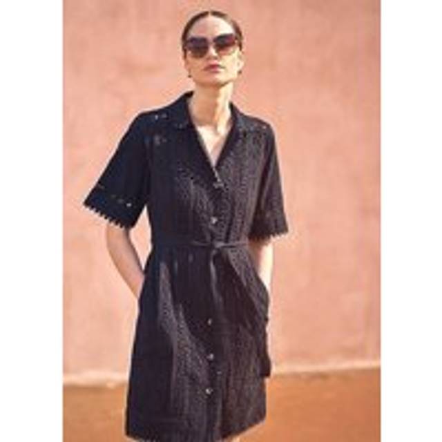 Monsoon Amelia Shirt Dress - Black