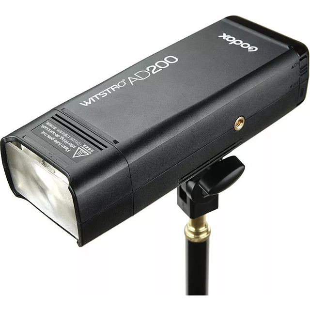 Godox AD200 TTL HSS 2.4G 1/8000 Double Head Flash+Free S-BW bracket