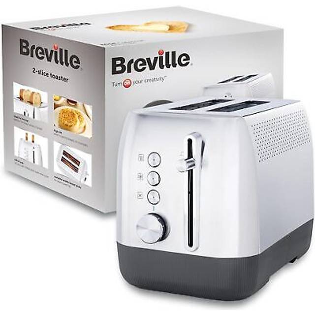 Breville edge deep chassis 2-slice toaster | toasts all the way to the top | br