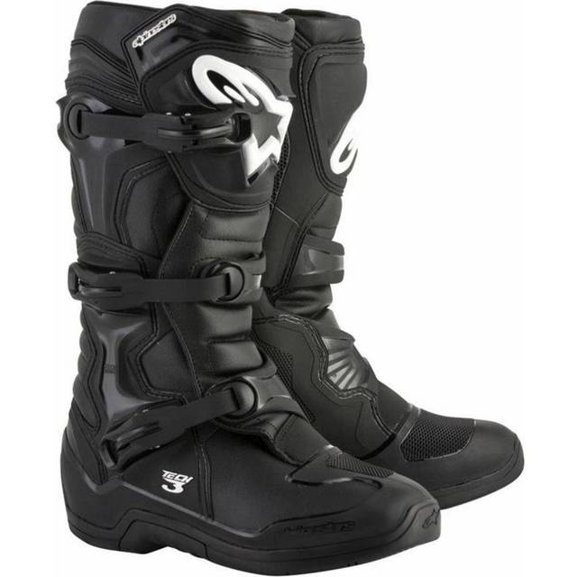 Alpinestars Tech 3 Motocross Boots, black-white-red, Size 48 for Men