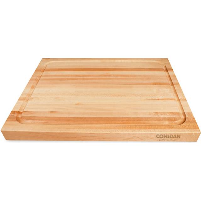 CONSDAN Wood Cutting Board for Kitchen  USA Grown Hardwood  16 x 12  Hard Maple with Invisible Inner Handle  Prefinished with Food-Grade Oil  Sui