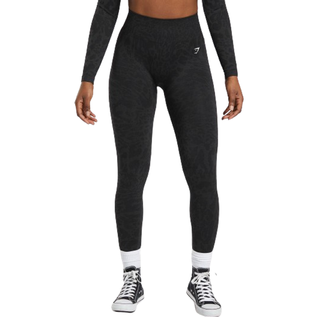 Adapt Safari Seamless Leggings - Black/Asphalt Grey