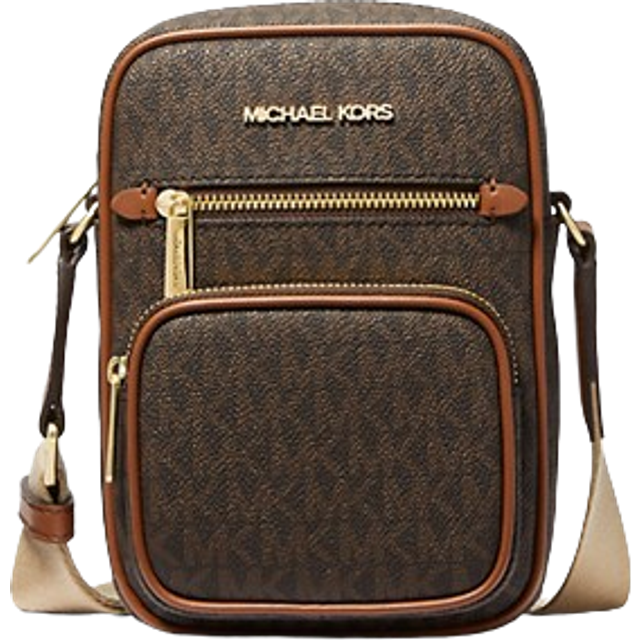 MK Jet Set Medium Signature Logo Crossbody Bag - Brown - Michael Kors - ONE SIZE
