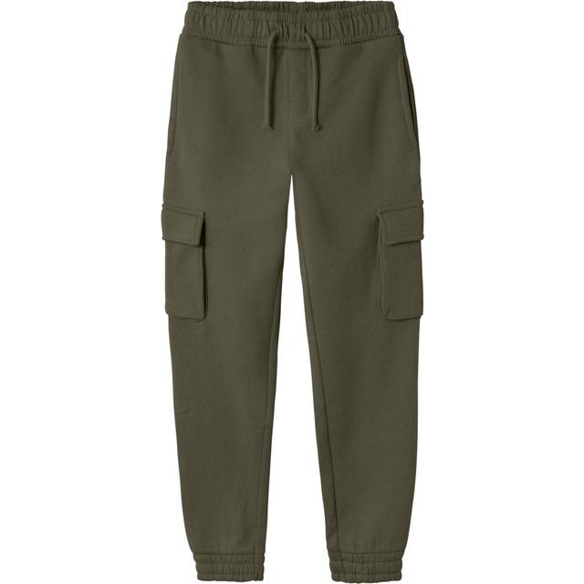 Ollie Cargo Bukser, Olive Night, 116 cm