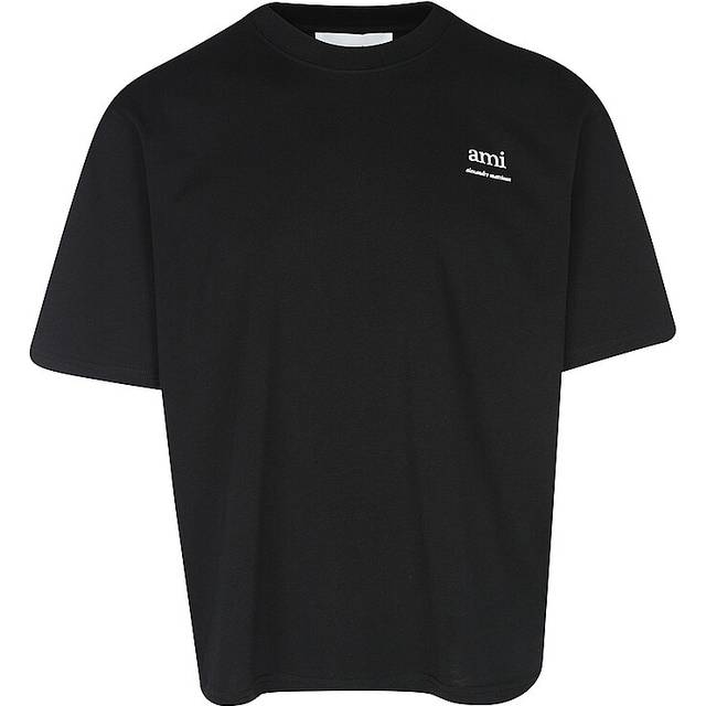 Ami Paris Logo cotton jersey T-shirt - black (UK 34)