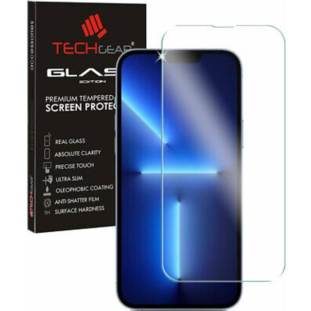 Genuine techgear tempered glass screen protector for apple iphone 13 pro max