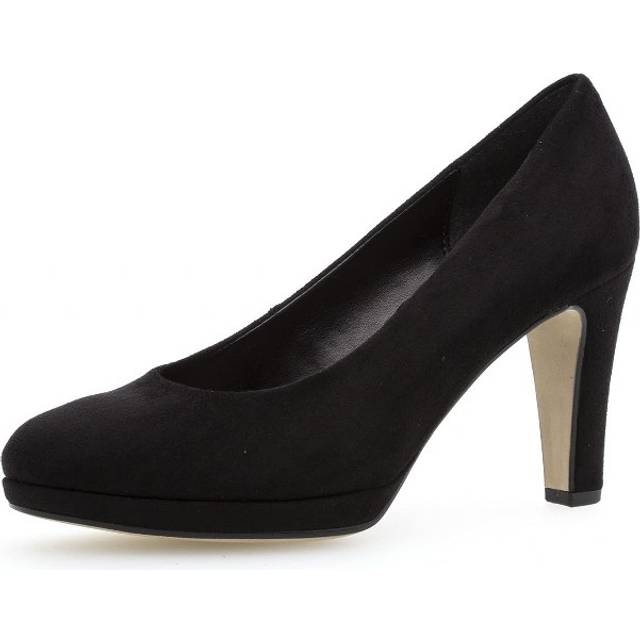 Gabor Splendid Womens High Heel Court Shoes Colour: Black Velour, Size: 8