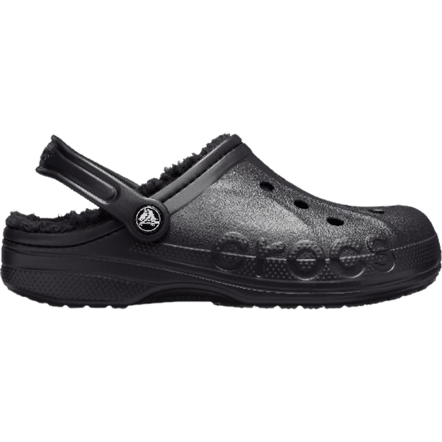 Crocs | Unisex | Baya Lined | Clogs | Black / Black | M11 - Black/Black