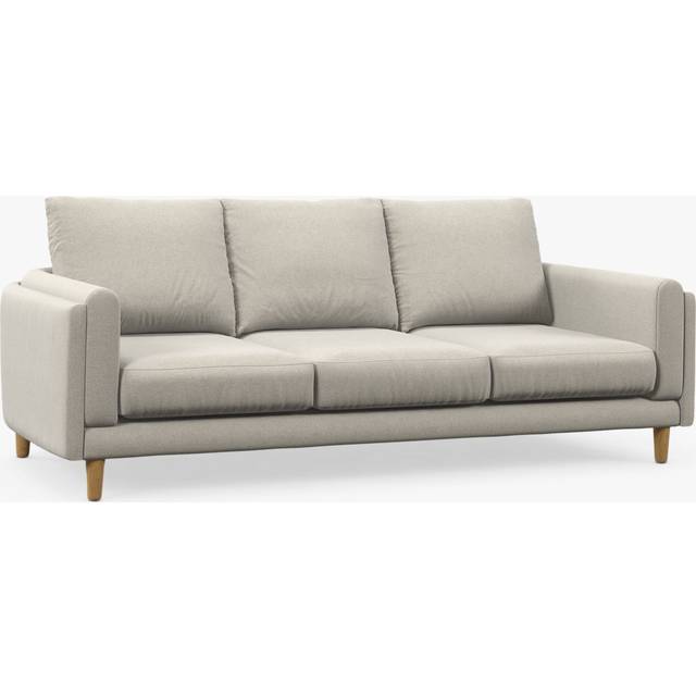John Lewis Harbour Large 3 Seater Sofa, Light Leg, Aquaclean Matilda Natural