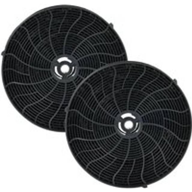 2x Activated Carbon Filter compatible with Hotpoint-Ariston HLVC8ATXHA, HLQVC8ATKHA, HLQVC8ATK.1HA, QFP60800X, Husqvarna Extractor Hood - Vhbw