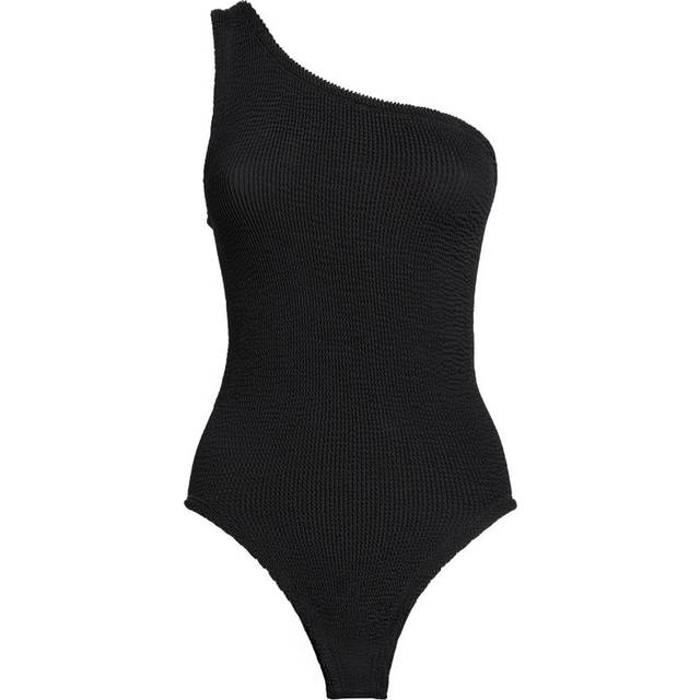 Hunza G One-Shoulder Nancy Swimsuit - Black - One size