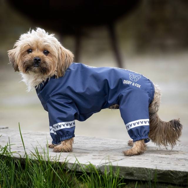 Digby and Fox Cover-All Dog Coat - Navy
