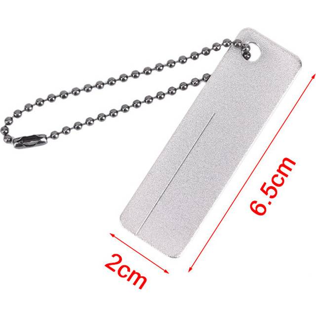 (a-Dark Grey) 1PCS Portable Tungsten Ceramic Carbide Knife Whetstone Sharpener Sharpen Fish Hook Pocket Diamond Tool Camp Hike Outdoor
