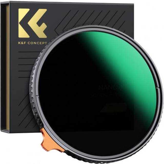 K&F Concept 77mm Putter Variable ND Filter ND2-ND400 (1-9 Stops) 28 Multi-Layer Coatings Import AGC Glass Adjustable Neutral Density Filter