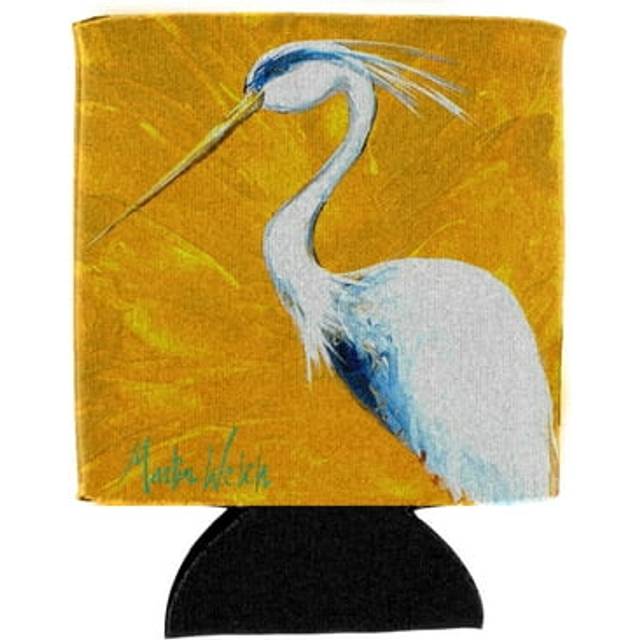 Bird - Blue Heron Col Mustard Can or Bottle Beverage Insulator Hugger