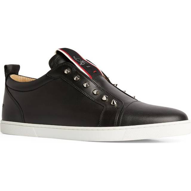 Christian Louboutin F. A.V Fiquea Vontade Leather Sneakers - Black - 39.5
