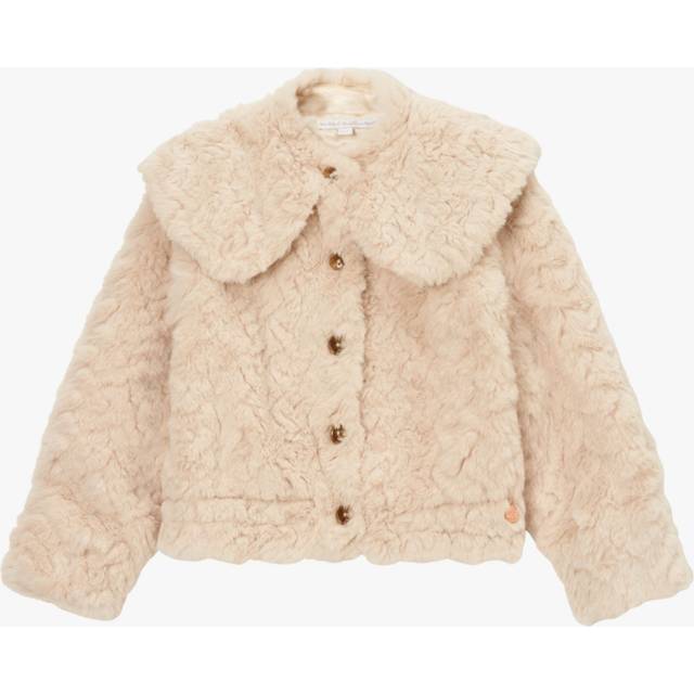 Girls Faux Fur Coat | Angel & Rocket / 6 yrs - Brown