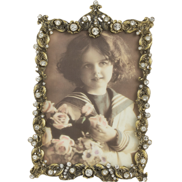 SARO LIFESTYLE Border Jeweled Photo Frame