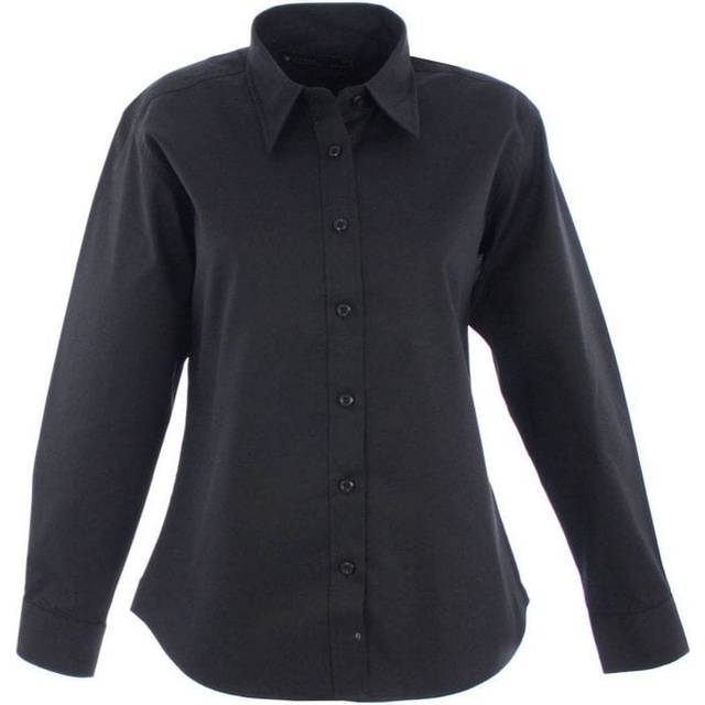 Uneek Ladies Pinpoint Oxford Full Sleeve Shirt UC703 Black 10 Colour:
