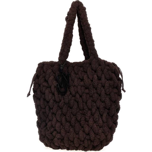 JW Anderson, Shoulder Bags, female, Brown, ONE SIZE, Brown Braided Large Shoulder Bag