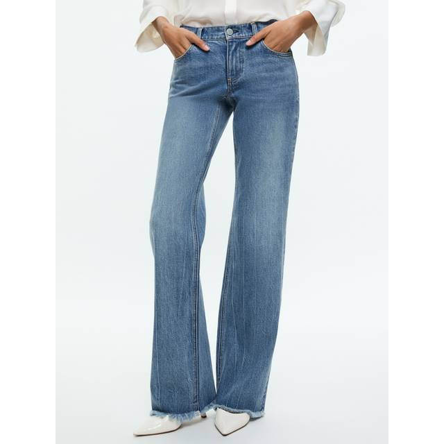 Alice + Olivia Bodie Low-Rise Bootcut Jean