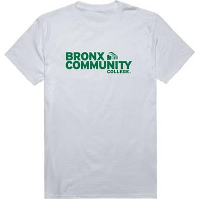 W Republic 516-621-WHT-05 Bronx Community College Broncos Institutional T-Shirt, White - 2XL