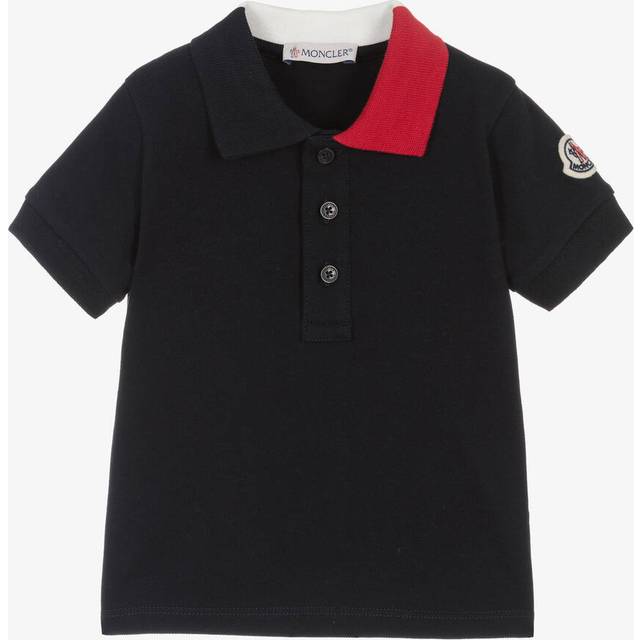 Moncler Enfant Boys Blue Cotton Piqué Polo Shirt - 18-24 month
