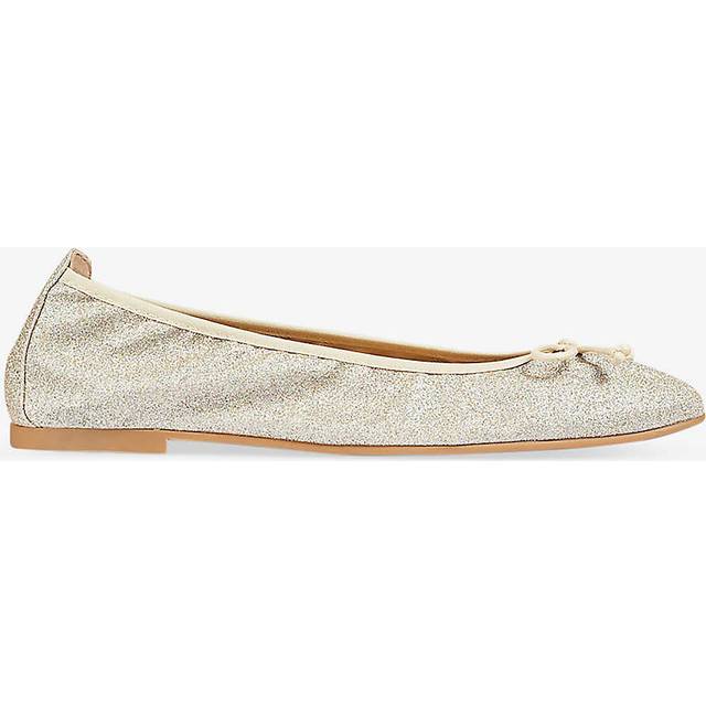 L.K.Bennett Trilly Glitter Ballet Pumps, Gold