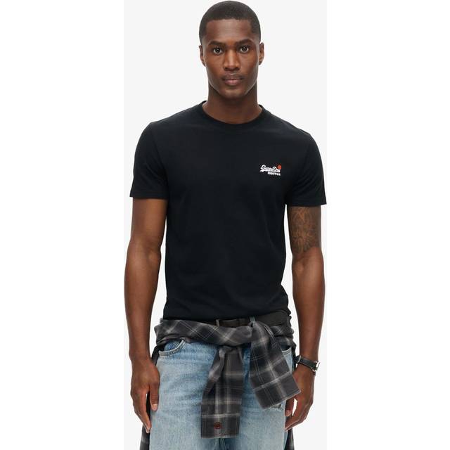 Essential Contrast EMB T-Shirt - Black