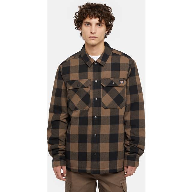 Dickies - Lined Sacramento Mushroom - Jacket - brown - S - Shell: 65% Polyester, 35% Cotton; Lining: 100% Polyester,Flanell,gid://shopify/Metaobject/67408199917