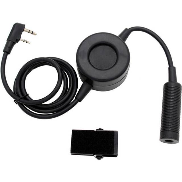 PTT TCI Walkie Talkie Headset Waterproof Round PTT Microphone for Walkie Talkie Motorola Kenwood TYT F8 BAOFENG 5R Radio