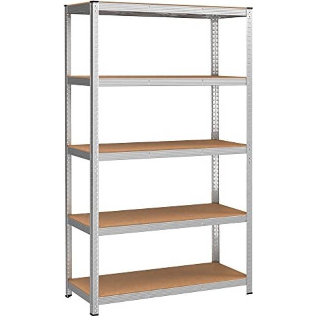 5-Tier Heavy-Duty Shelving Unit, Silver / 60 x 120 x 200 cm / 1