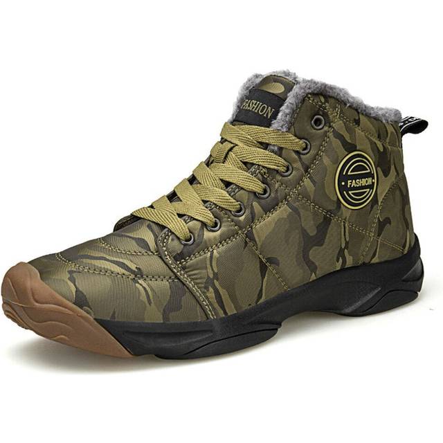 (Green, 43) Winter Warm Boots with Inner Lining Snow Women Men