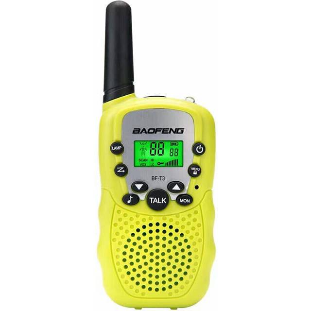 (Green) 2Pcs Radio Walkie Talkie UHF462-467MHz 8 Channel Two-Way Radio Transceiver Built-in Flashlight 5 Color for Choice