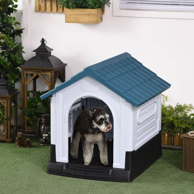 Dog kennel for outside indoor plastic dog house for xs dogs 64.5 x 57 x 66cm