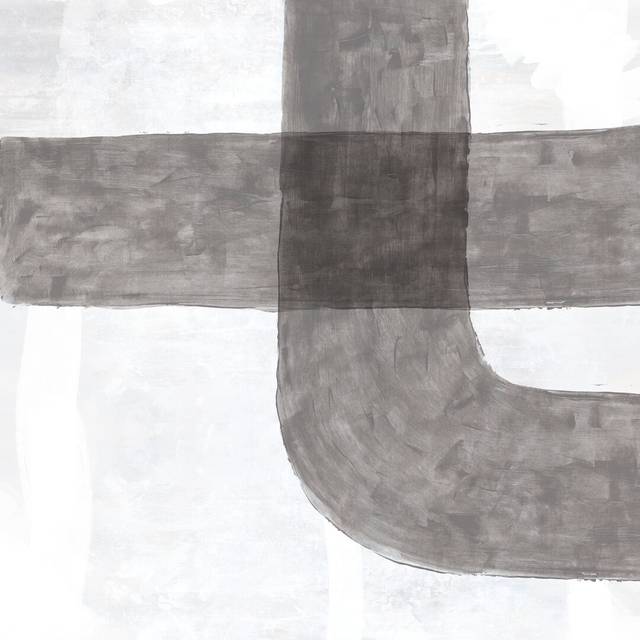 Large Blocked Shape III - Wrapped Canvas Painting Print (51cm H x 51cm W x 3.8cm D)