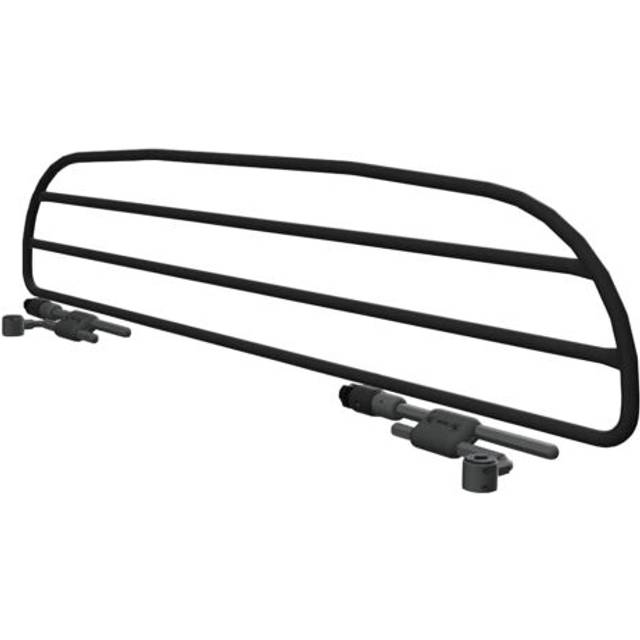 Dog Guard for Dacia Duster Mk.2 2018 - 2024 | ErgoTech Black Metal Tubular Car Pet Barrier