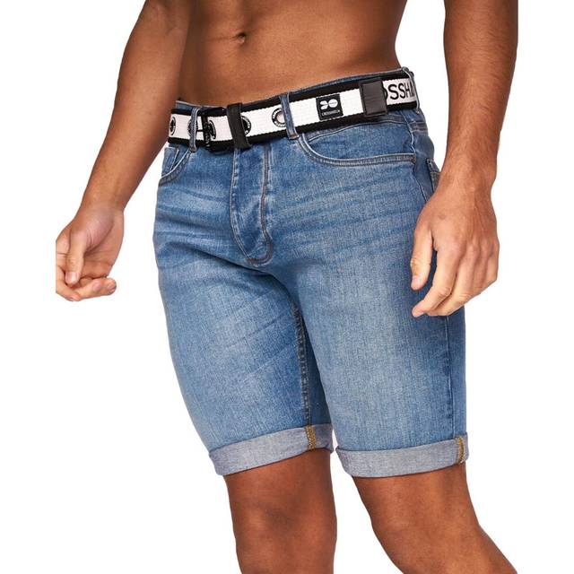 Crosshatch Mens Mid Rise Cotton Shorts