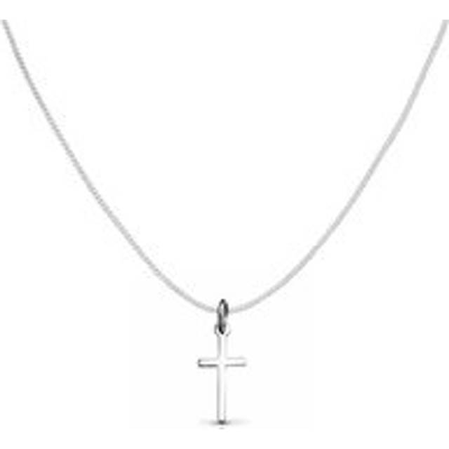 John Greed Signature Silver Cross Necklace - silver