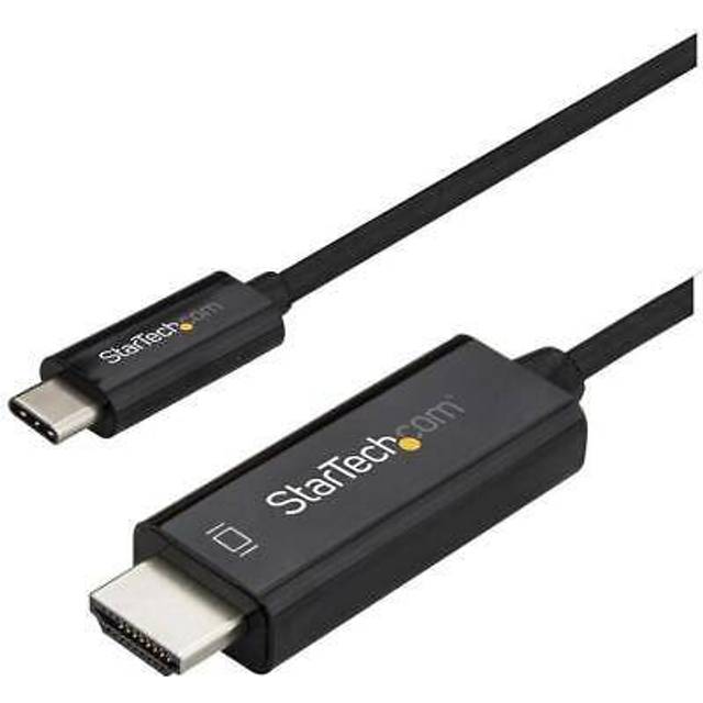 StarTech.com 3 m USB-C till HDMI-kabel – bildskärmskabel – 4K vid 60Hz – USB typ C till HDMI-kabel – svart