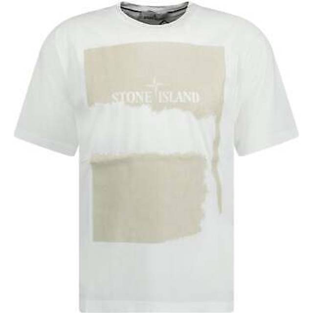 Stone Island, T-Shirts, male, White, S, Casual Cotton T-shirt