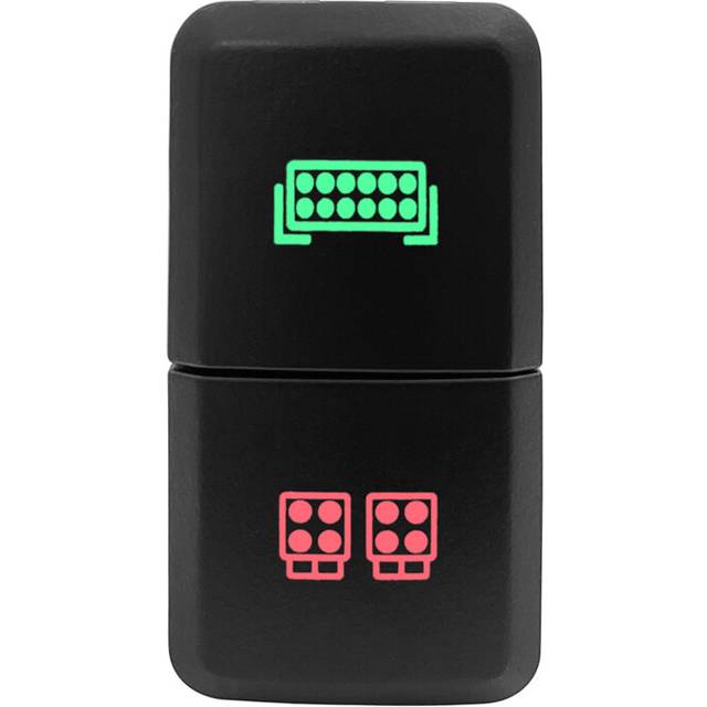 (LED WORK) 12V Dual Push Button car switch es LED LIGHT BAR FRONT REAR CAMERA For